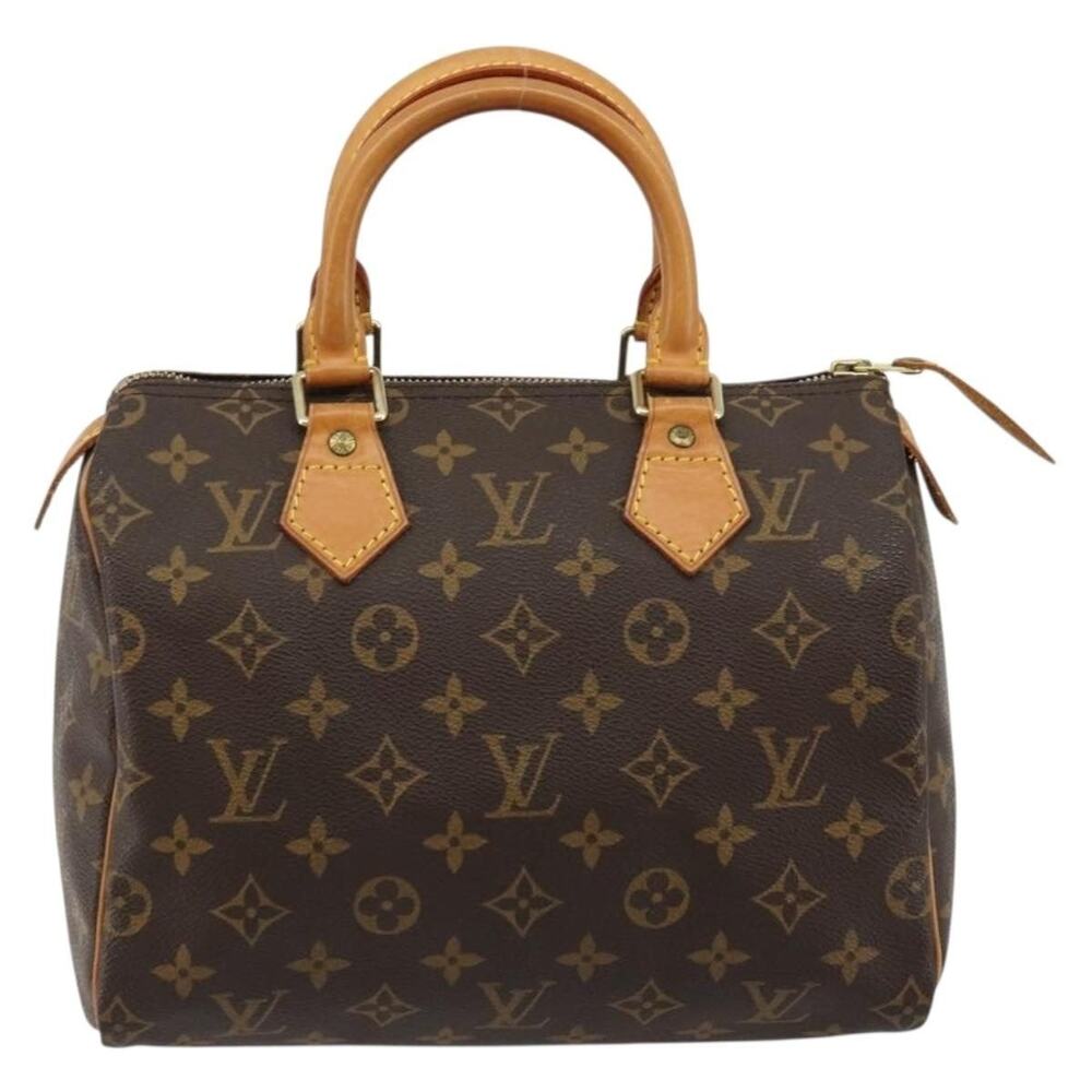 Louis Vuitton Monogram Speedy 25 Handbag Brown